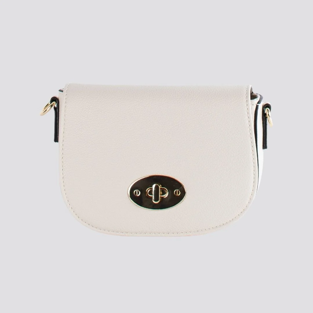 Mini Satchel Crossbody Bag | Beige