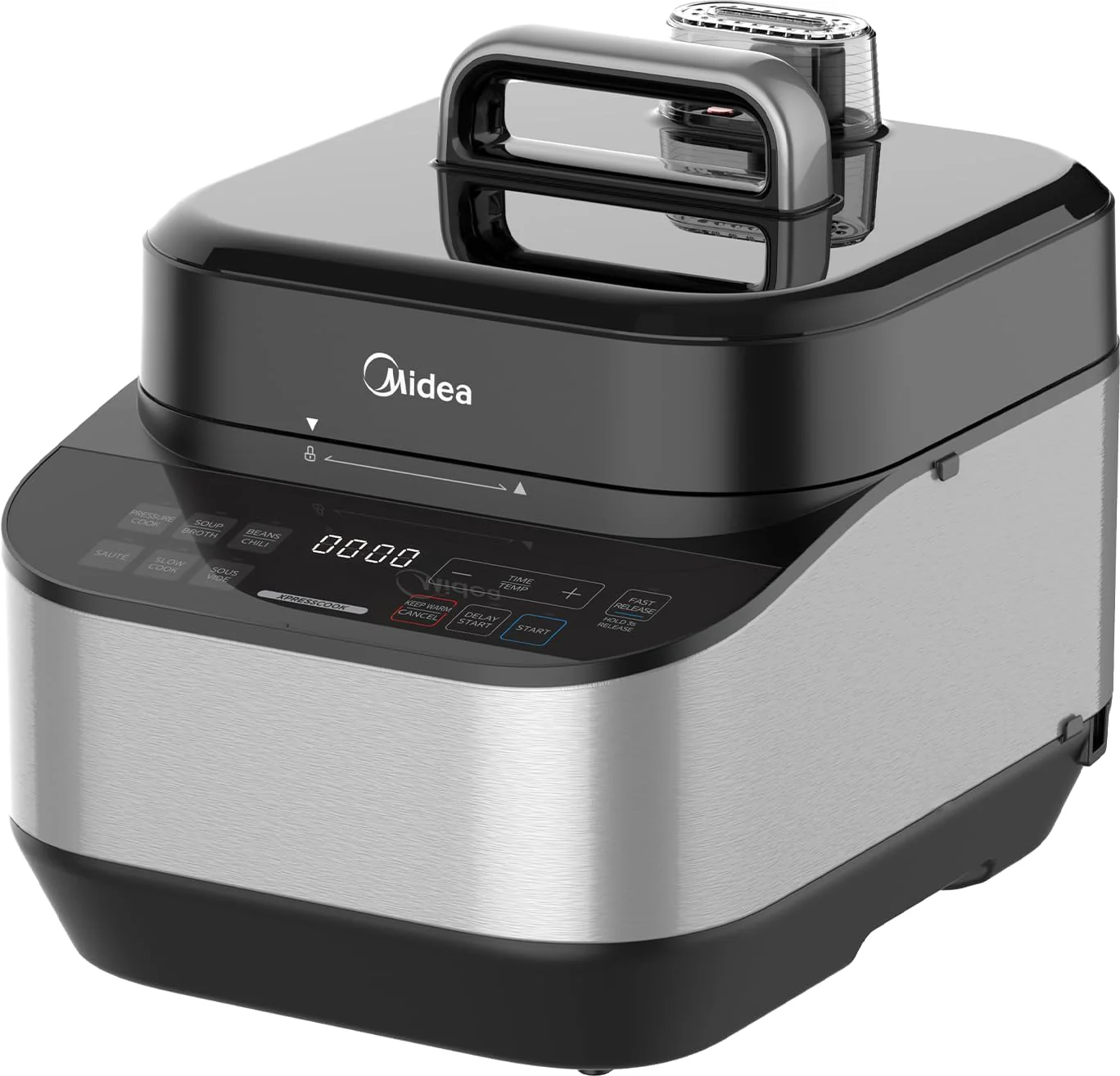 Midea 12-in-1 electric pressure cooker, multi-function slow cooker, rice cooker, steamer, wok