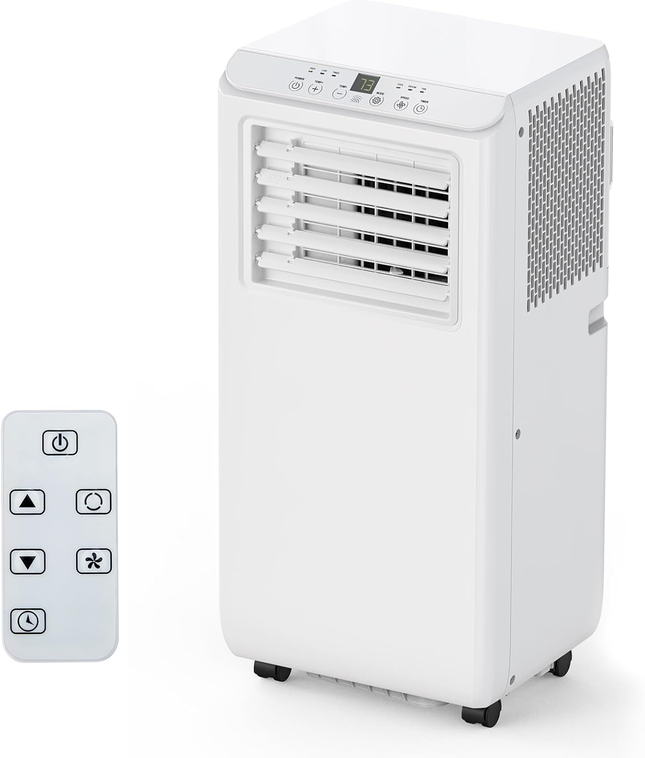 Tragbare Klimaanlage 8000 BTU mit Schnellkühlung, 54 dB Leise, Fernbedienung, 24 Stunden Timer mit Luftentfeuchter, AC Einheit