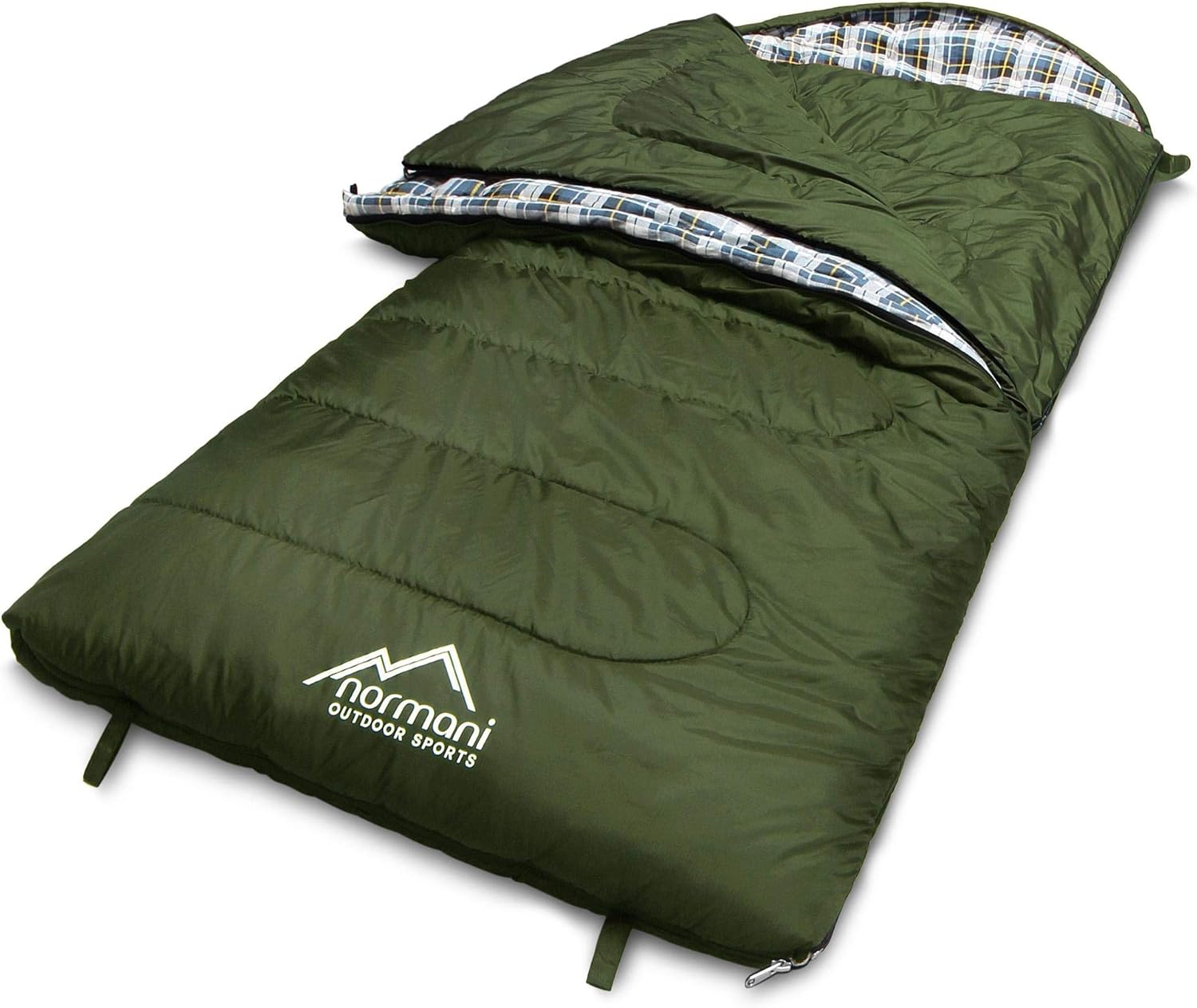 normani 4-in-1-Funktion Extrem Outdoor Schlafsack 'Antarctica' aus Nylon Rip-Stop mit 500 + 250 g/m² Hollow Fiber Füllung 220 x 90 cm