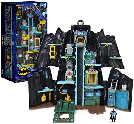 Batman, Bat-Tech Batcave, Giant Transforming Playset with Exclusive 4” Batman Figure and Accessories