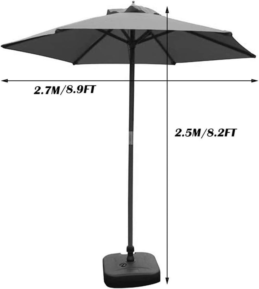 Gartenschirme für den Außenbereich, grüner Terrassenschirm, Sonnenschirm, Tischschirm mit 6 stabilen Rippen für Strand, Pool, Garten, UV-50+-Schutz good