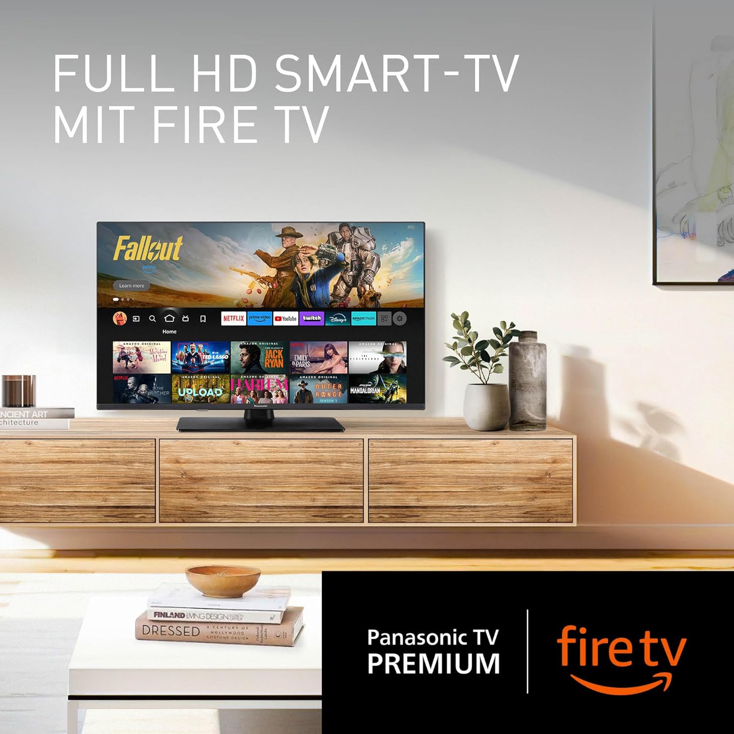 Panasonic TV-40S55AEZ, S55A Serie 40 Zoll Full HD LED Smart TV, 2024, Fire TV, HD Color Engine, HDR, Alexa Sprachsteuerung, Gaming-Modus, Media Player, für EIN außergewöhnlich visuelles Erlebnis
