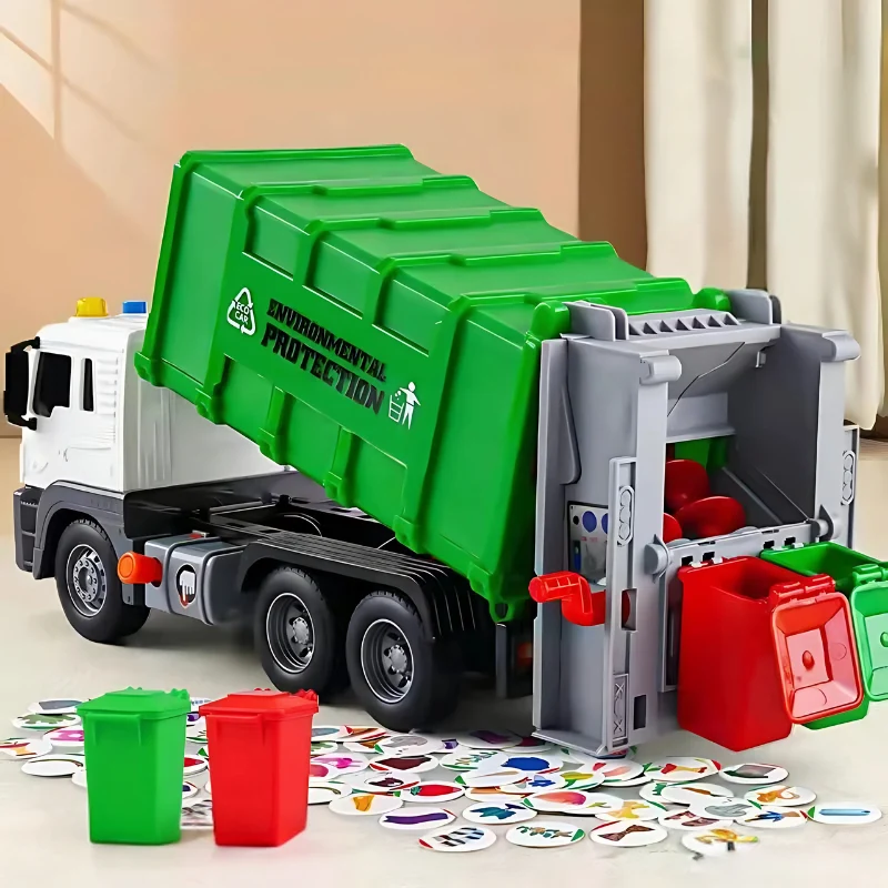 Lernspielzeug f��r Kinder: Interaktiver, umweltfreundlicher M��llwagen f��r Kinder