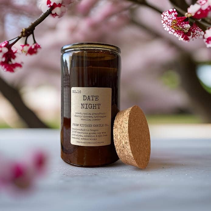 Date Night Soy Candle | Amber Apothecary | 14.5 oz Farm Kitchen Candle Co.