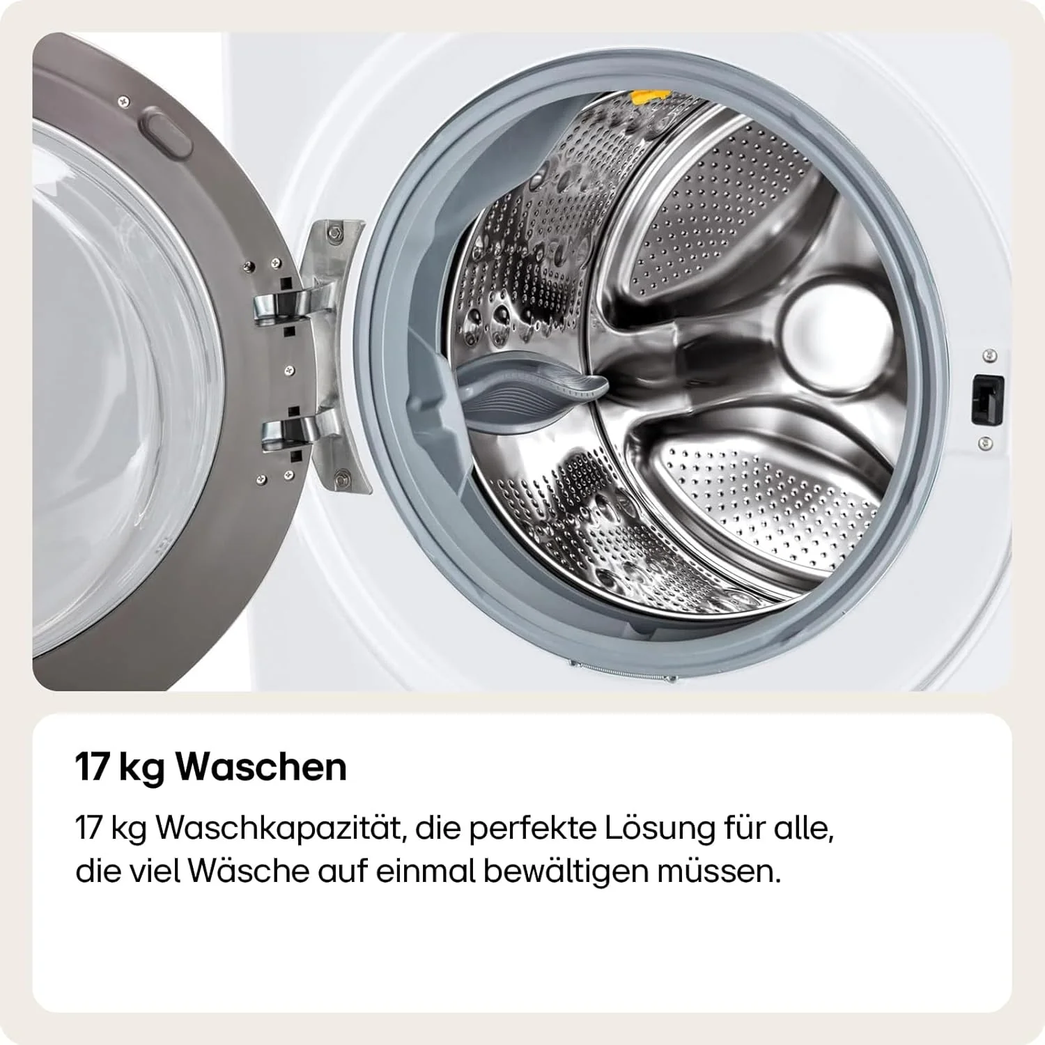 LG F4WV7080, Klasse A, Voorlader Wasmachine 8 kg, 1400 tpm, AI Direct Drive, Wi-Fi, Dieptereiniging met Stoom, Grote Capaciteit, TRIPLE A, Veiligheidsglas Buitendeur, 62 x 60 x 85 cm ? Wit