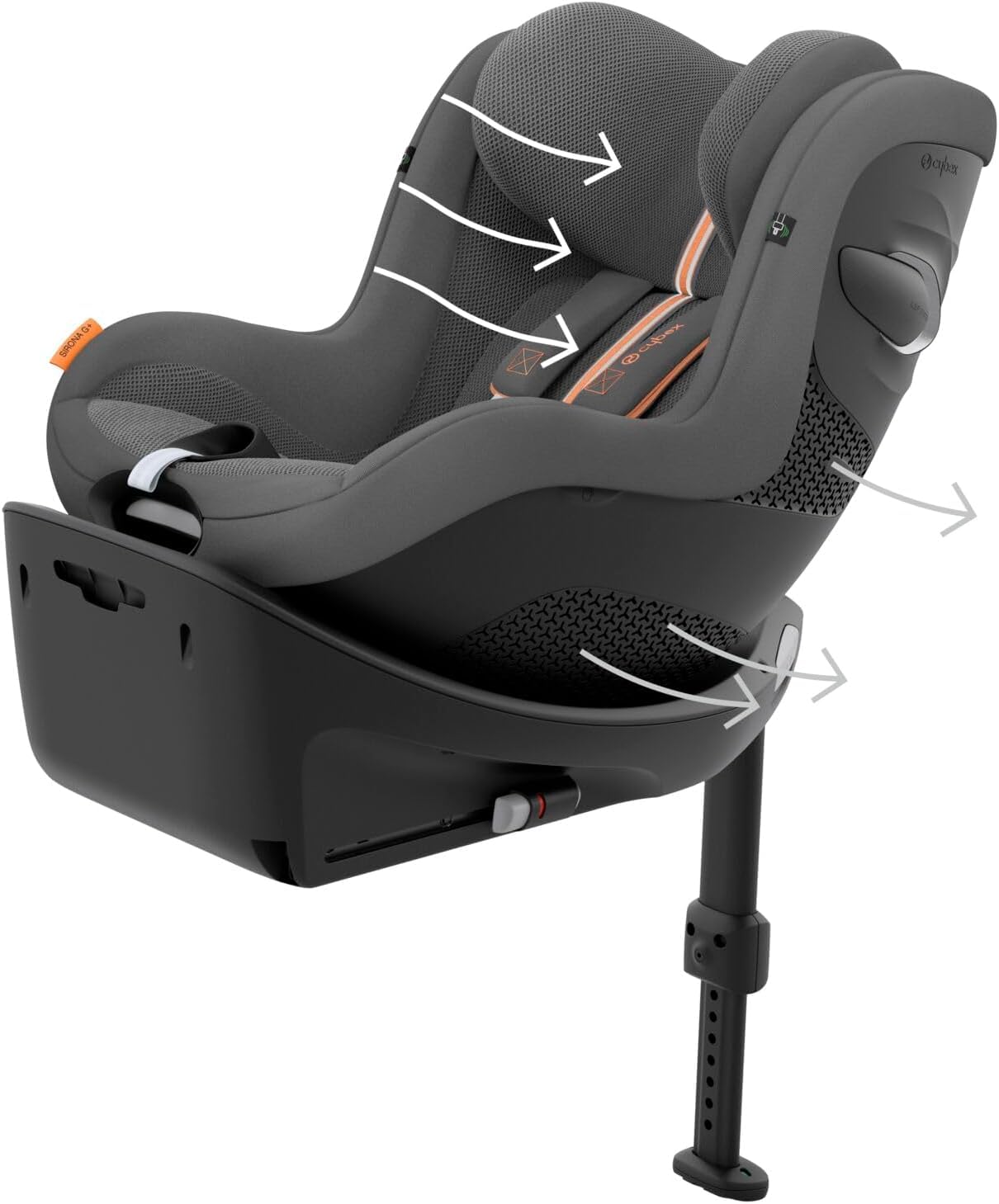 CYBEX Gold ISOFIX Basis, Base G, Für Babyschale Cloud G i-Size und Auto-Kindersitz Sirona G i-Size, Schwarz