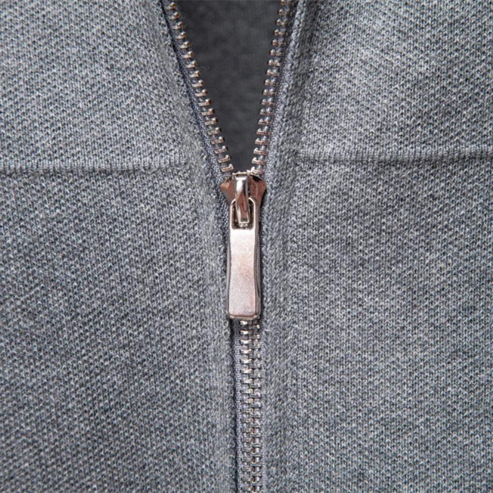 Klassische Herrenjacke | Rei?verschluss mit hohem Kragen | L?ssiger Winterlook