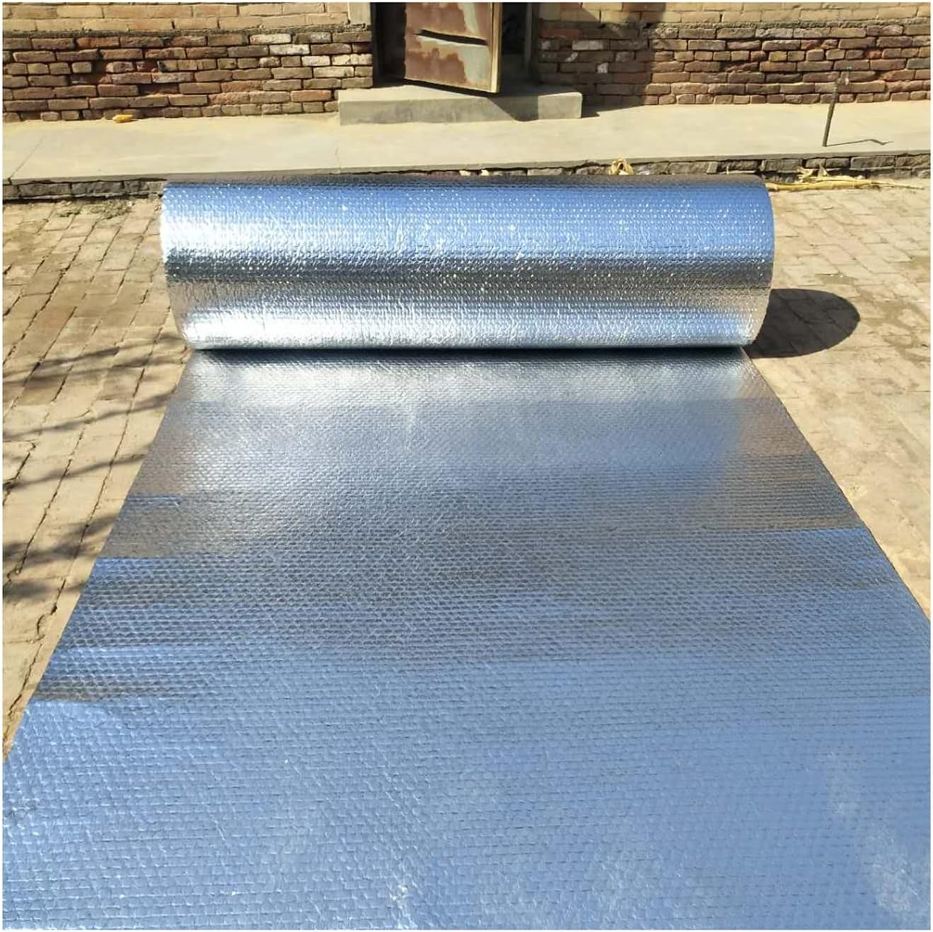 Luftpolsterfolie zur Isolierung, Reflektierende Isolierung Strahlungsbarriere for Dachboden mehrere Größen(10mm(thk),1 * 6M(6m²))