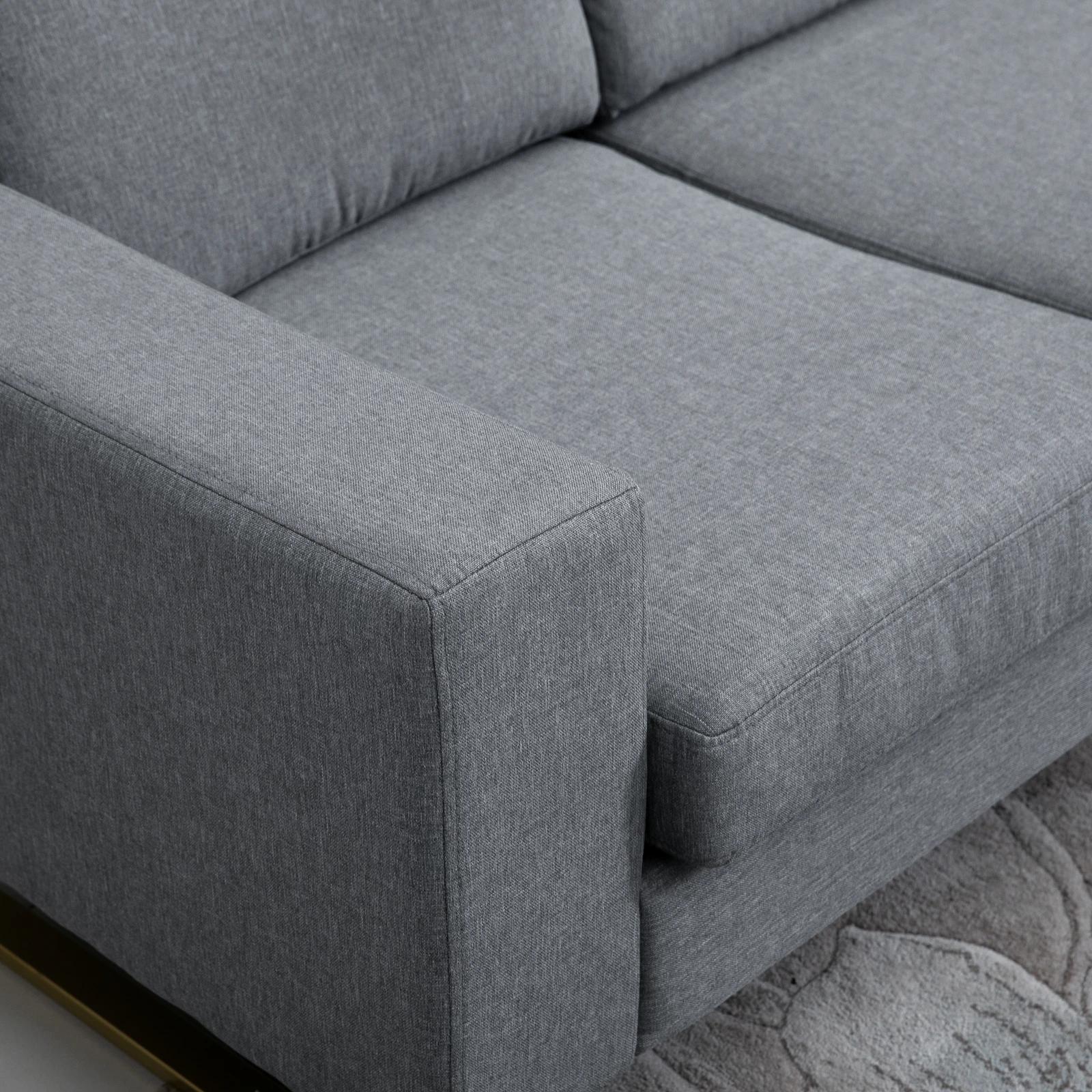 bank gestoffeerde 3-zitsbank tv-fauteuil gestoffeerde bank loungebank kussen