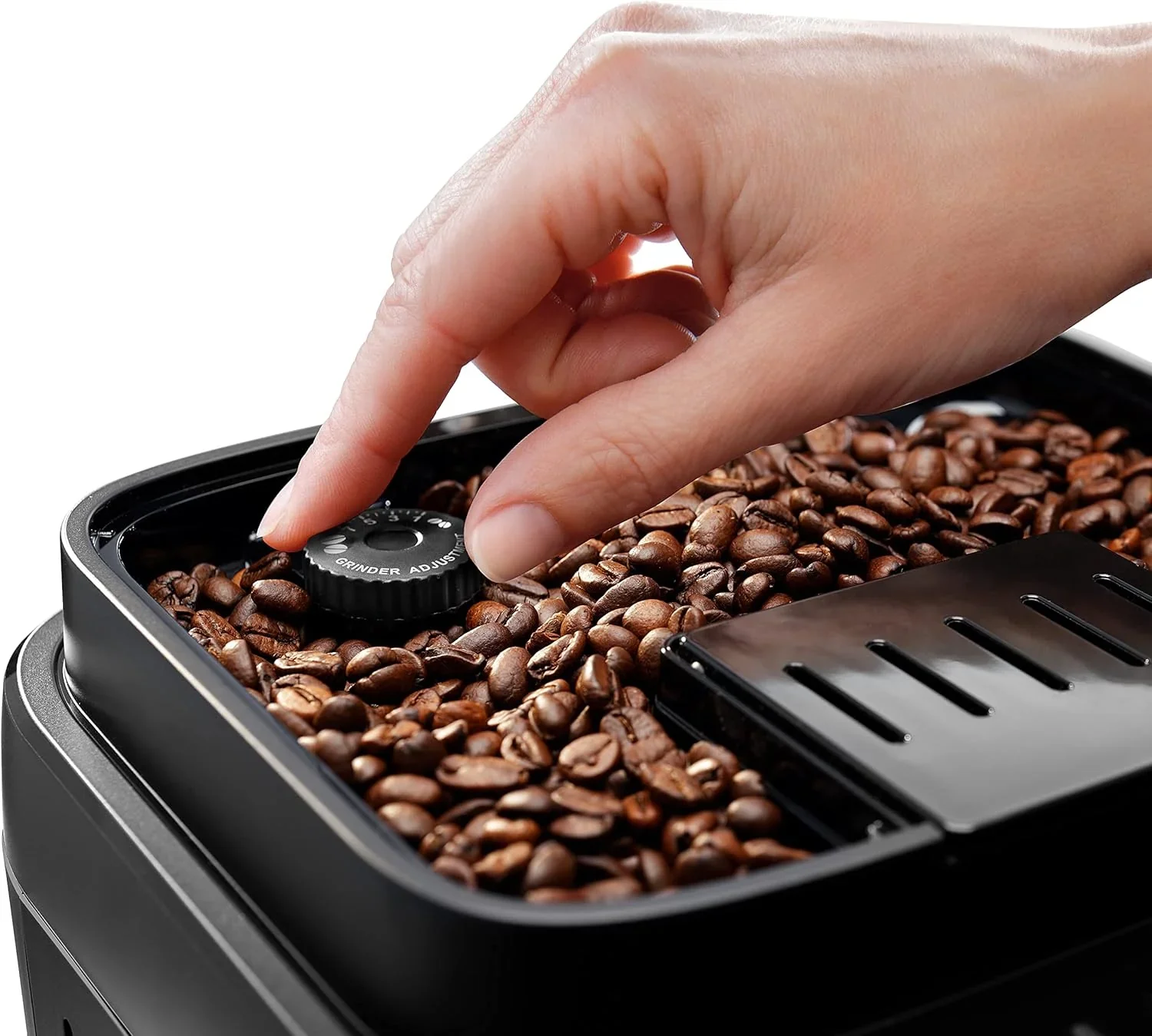 De'Longhi Magnifica Evo Next ECAM312.80.TB, Kaffeevollautomat mit 13 Getr?nken (Cappuccino, Espresso, Latte Macchiato), 2,4'' TFT Farbdisplay, LatteCrema Milchsystem, 2-Tassen-Funktion, Titan