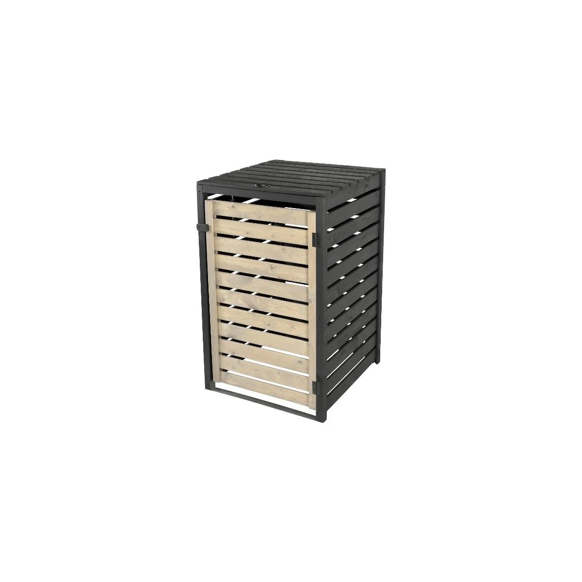 dobar Afvalbakombouw, 120 L, zwart/grijs - B-keus transportschade M (Meubelen)