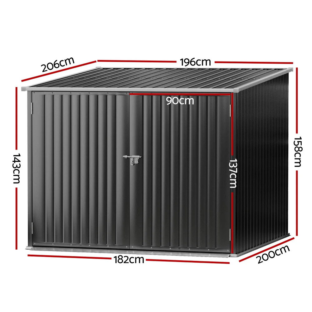 Giantz Garden Shed Sheds Outdoor Storage 2.06x1.96M Tool Workshop House Shelter