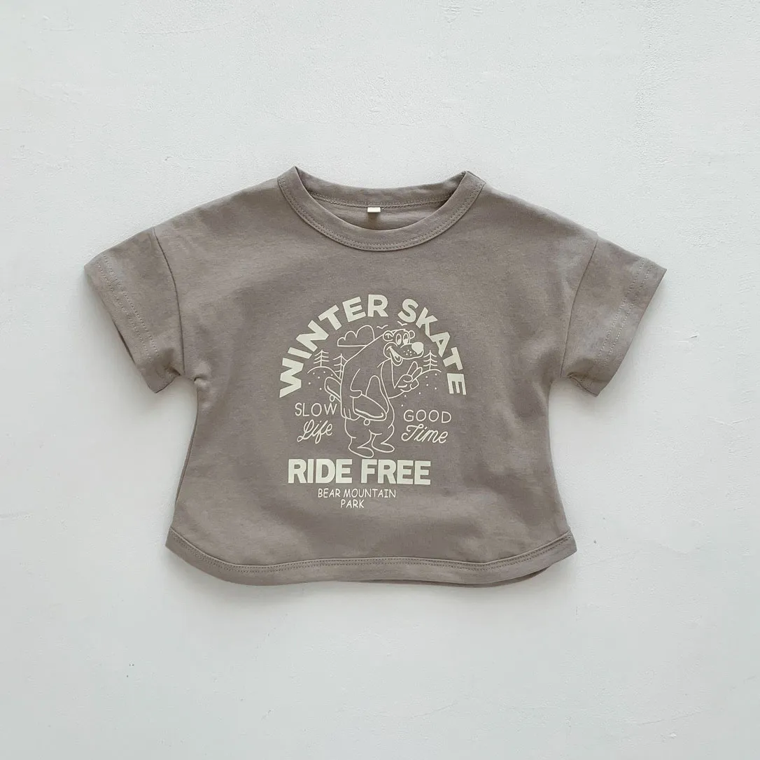 Toddler Skateboarding Shirt - Bear Mountain Toddler T-Shirt