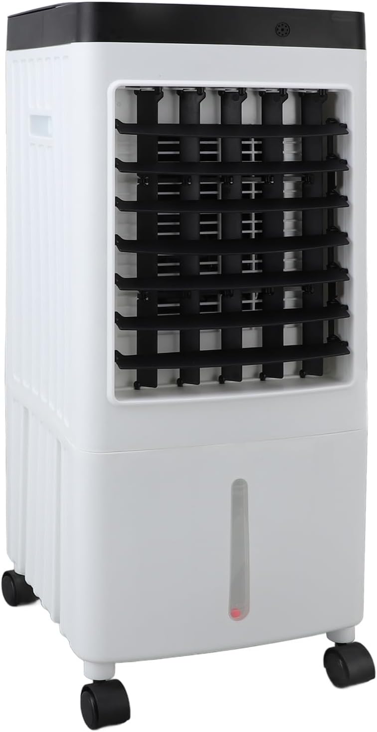 Tragbarer Verdunstungsluftkühler mit Fernbedienung, 3 Geschwindigkeitsstufen, Energiesparender Verdunstungskühler mit Fernbedienung für das Homeoffice (EU-Stecker 220 V)