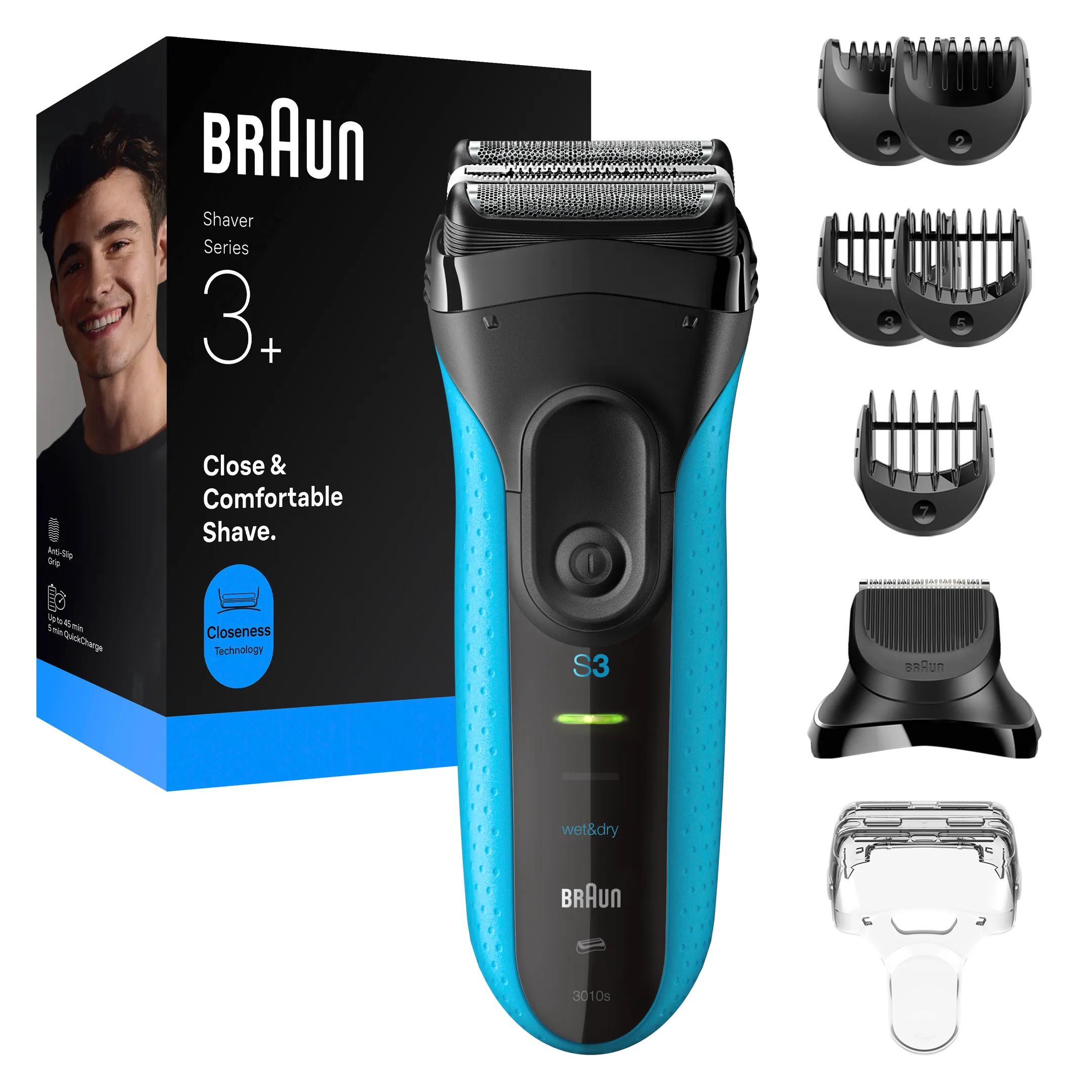 Braun Elektrisch scheerapparaat Series 3 3010BT