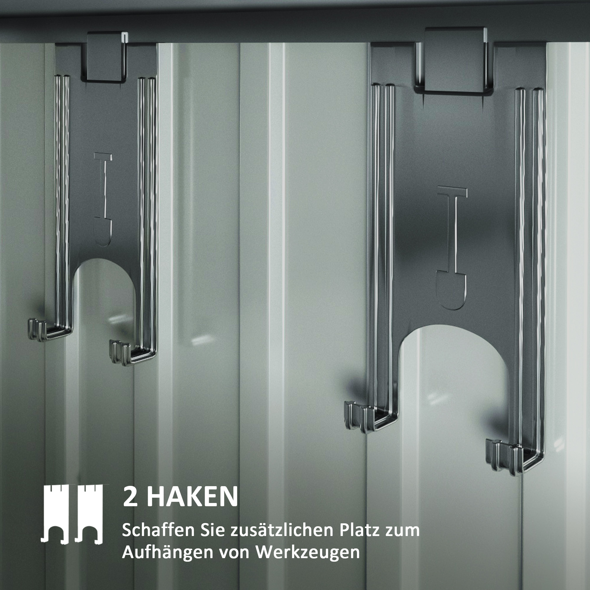 Outsunny Tuinschuur, Gereedschapsschuur met Vensters, Ventilatieopeningen, Schuifdeur, Waterdicht Staal, Weerbestendig, Donkergrijs