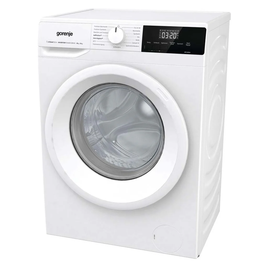 Gorenje was-droogcombinatie 8/5 kg, 1400 tpm, stoomfunctie W3D2A854ADPS/DE