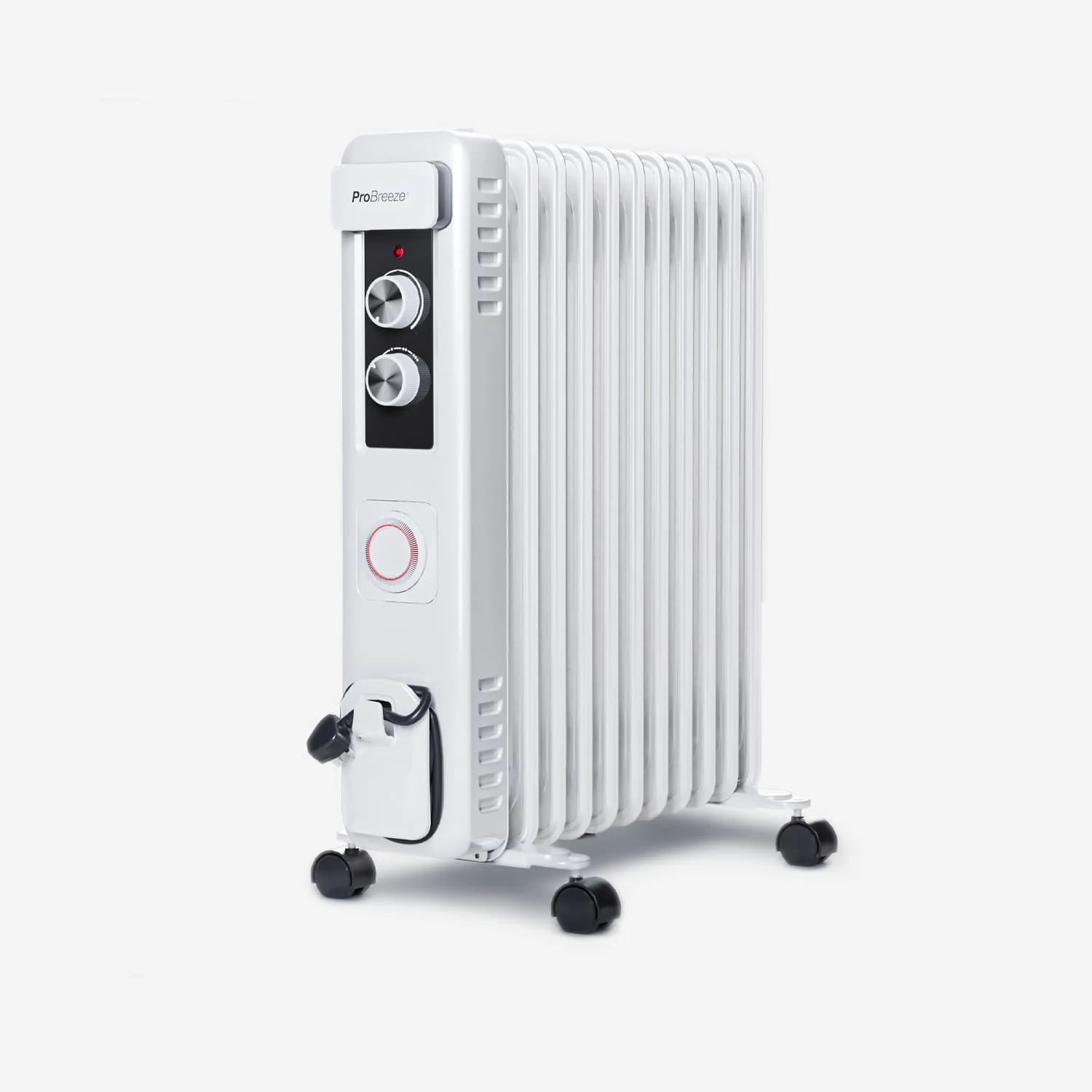 2025 2500W Oliegevulde Radiatorverwarming met 11 Ribben en Thermostaatregelaar �C Wit
