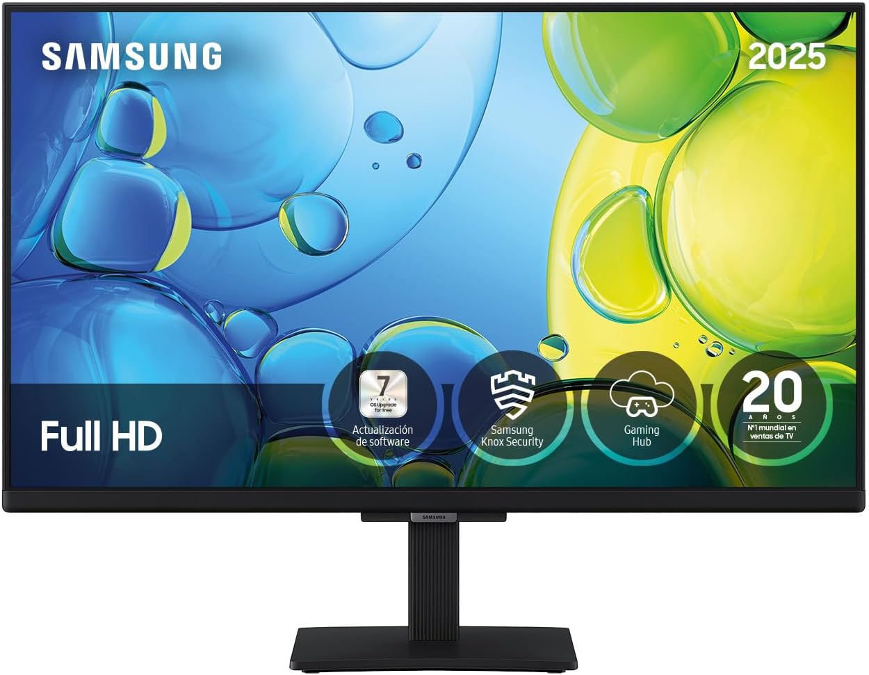 Samsung TV 24 Pulgadas Full HD F6005 4K Smart TV, Más Contraste con HDR, Sonido Que Sigue a la acción con OTS Lite, TV Plus y Tus Datos protegidos Knox Security