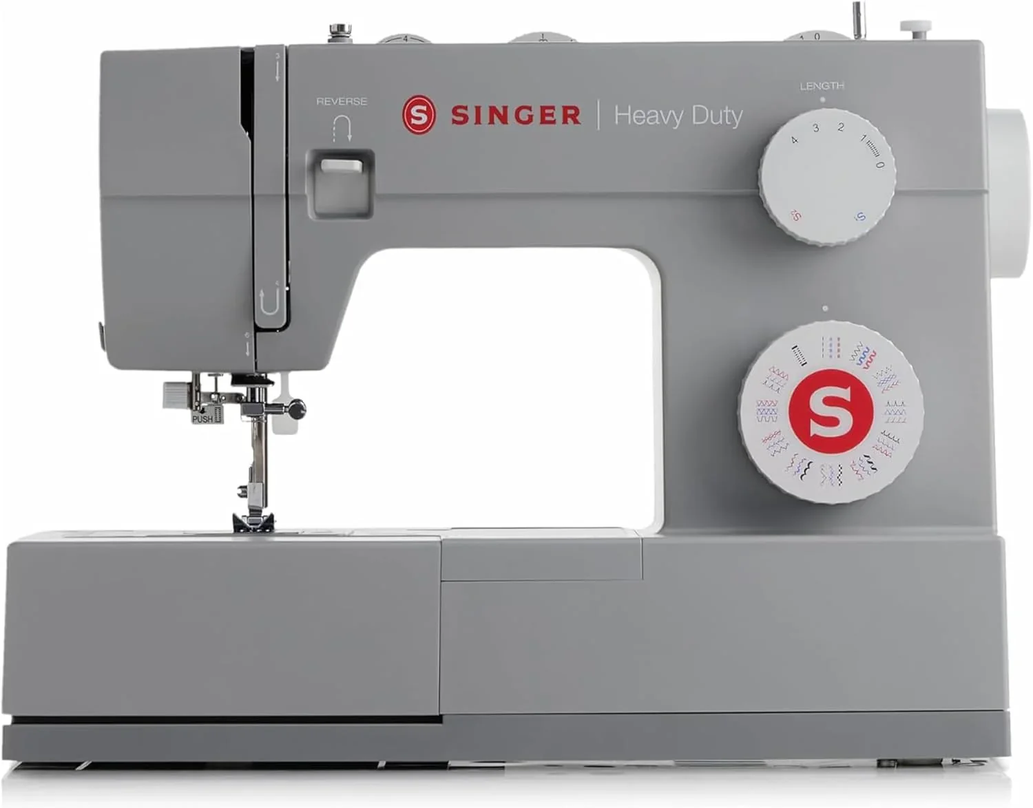 Singer Heavy Duty 4432 Mechanical Sewing Machine, 32 Stitches, Powerful Motor, Automatic Eyelet, Automatic Threader, Stainless Steel Reinforcement Plate