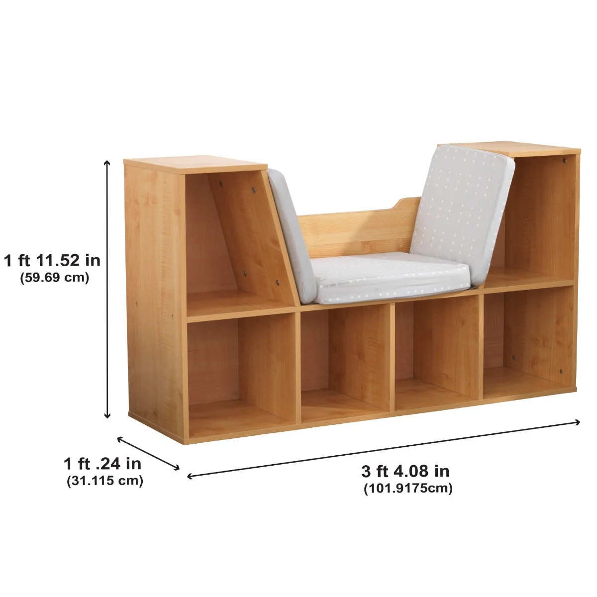Boekenkast met leeshoek - Natuurlijk