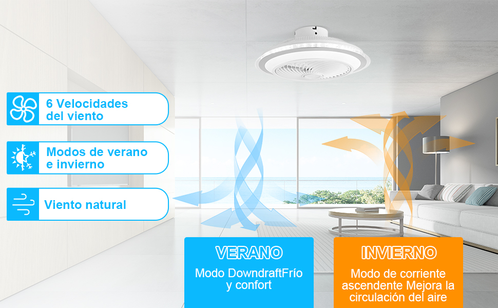 ventilador de techo con luz