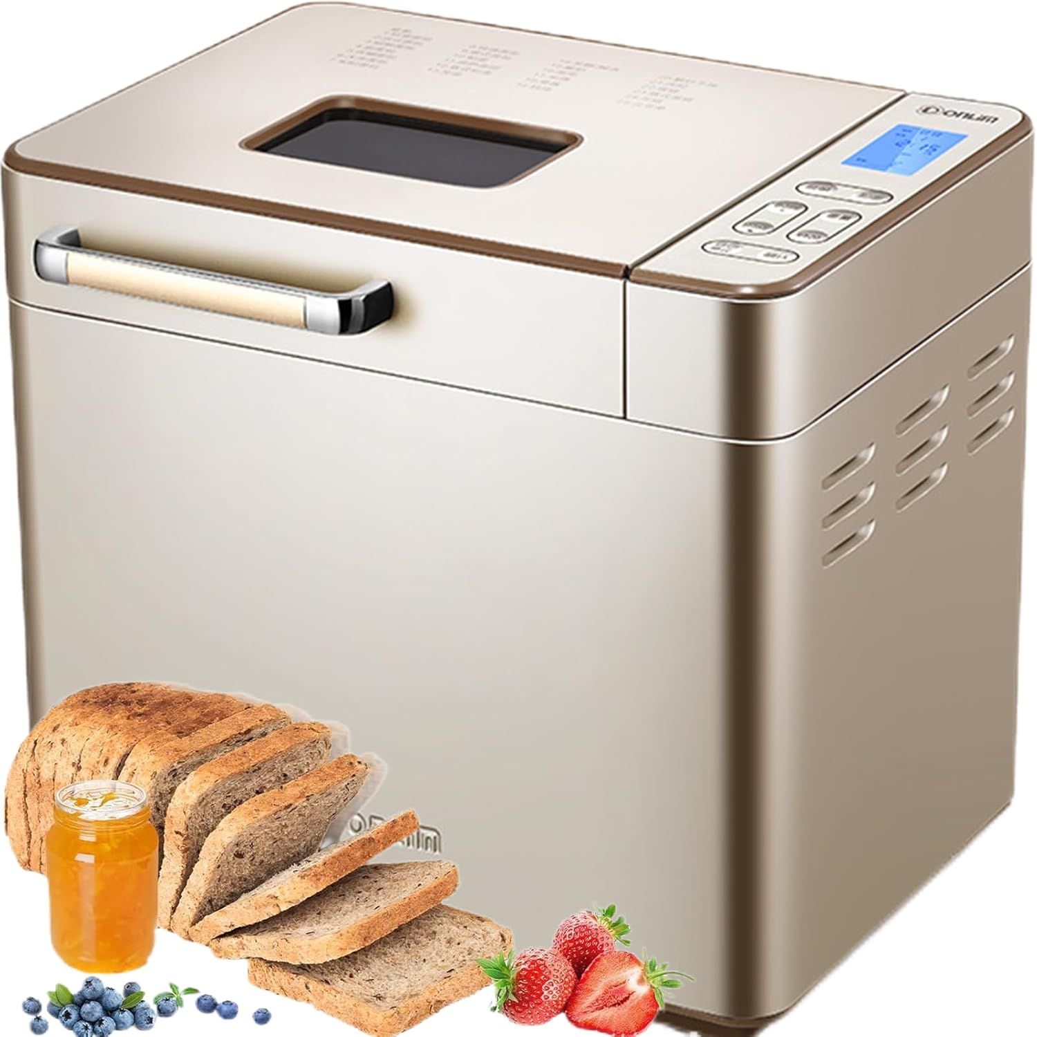2LB 25-Function Automatic Bread Maker with Nut Dispenser