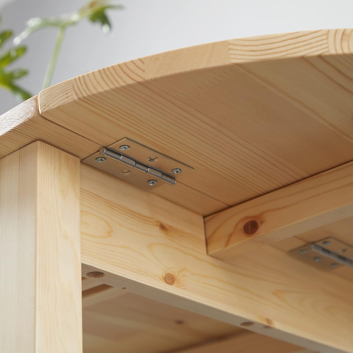 HOMCOM Esstisch aus Holz Klappbar Küchentisch für 6 Personen mit Drop-Leaf-Design Oval Klapptisch Esszimmertisch für Kleine Räume, Esszimmer, Küche 140 x 70 x 75 cm Naturholz