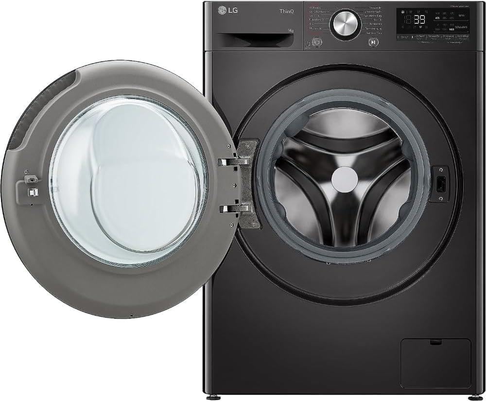 LG F4WV7080, Klasse A, Voorlader Wasmachine 8 kg, 1400 tpm, AI Direct Drive, Wi-Fi, Dieptereiniging met Stoom, Grote Capaciteit, TRIPLE A, Veiligheidsglas Buitendeur, 62 x 60 x 85 cm ? Wit