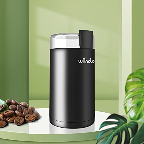 Wancle Elektrische Koffiemolen, Stilte Kruidenmolen, One-Touch Koffiemolen voor Bonen