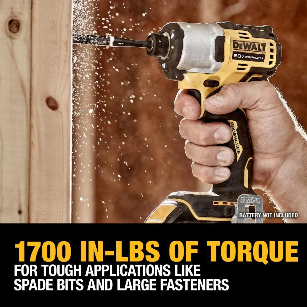 2025 DeWalt DCF840E1 Impact Schroevendraaier Kit 20V met POWERSTACK Batterij