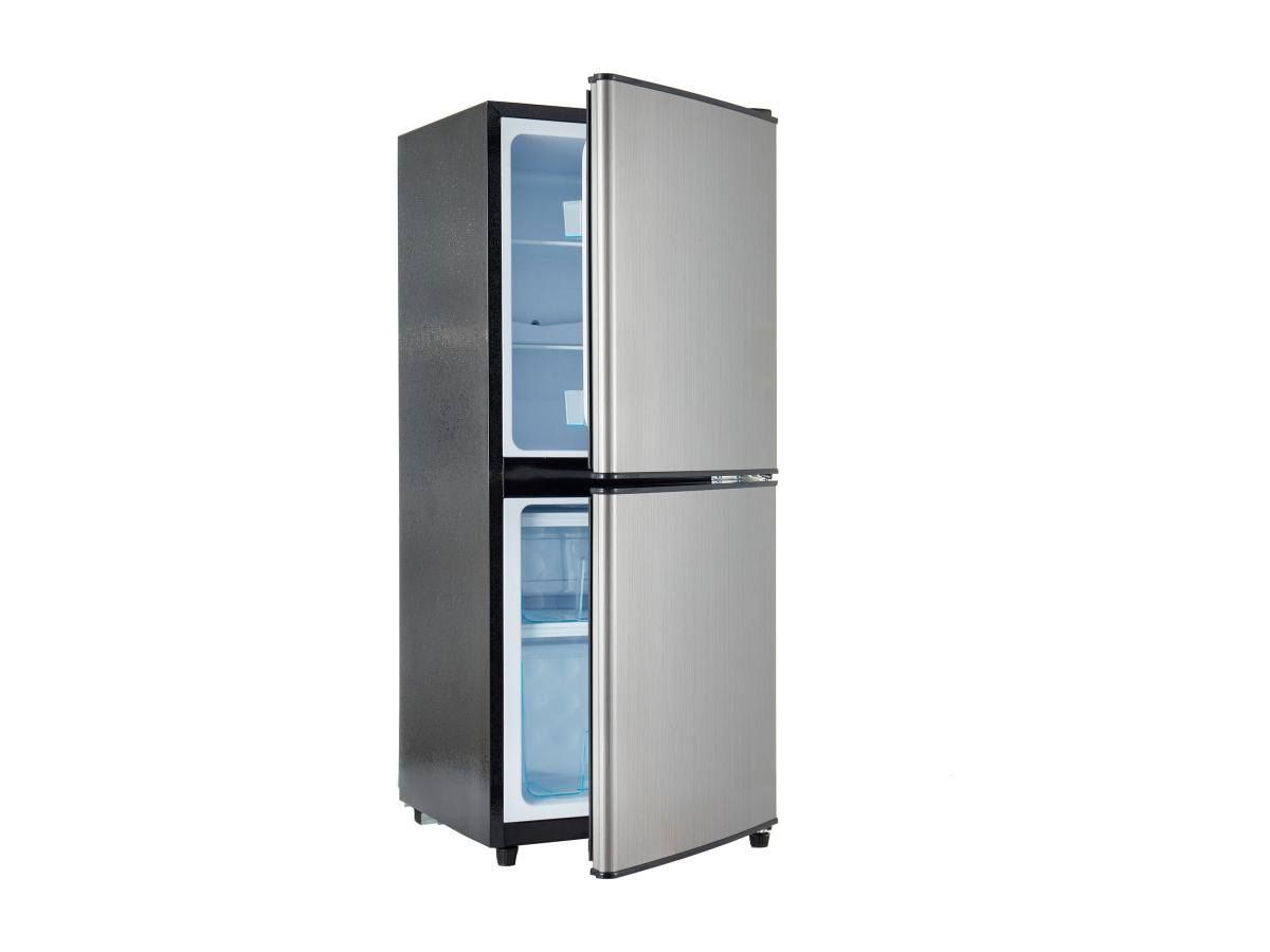 Mini réfrigérateur-congélateur 106L - Double Zone - 7 températures - acier inoxydable - Okwish