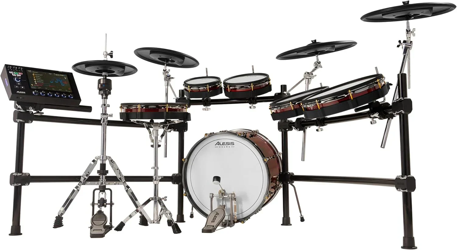 Alison Strata Prime Electronic Drum Set with Touch Screen Dual Area Grid Head