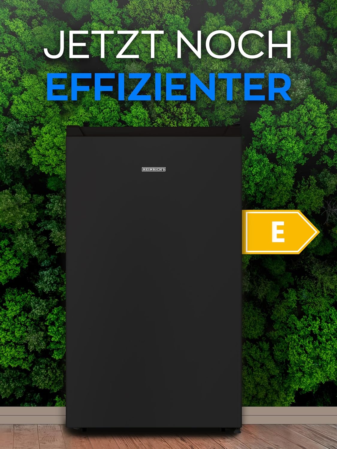 Heinrich´s Gefrierschrank 61Liter -18°C Freezer, 3x Gefrierschublade, 7 Stufen Temperaturregler, Airflow, wechselbarer Türanschlag weiß