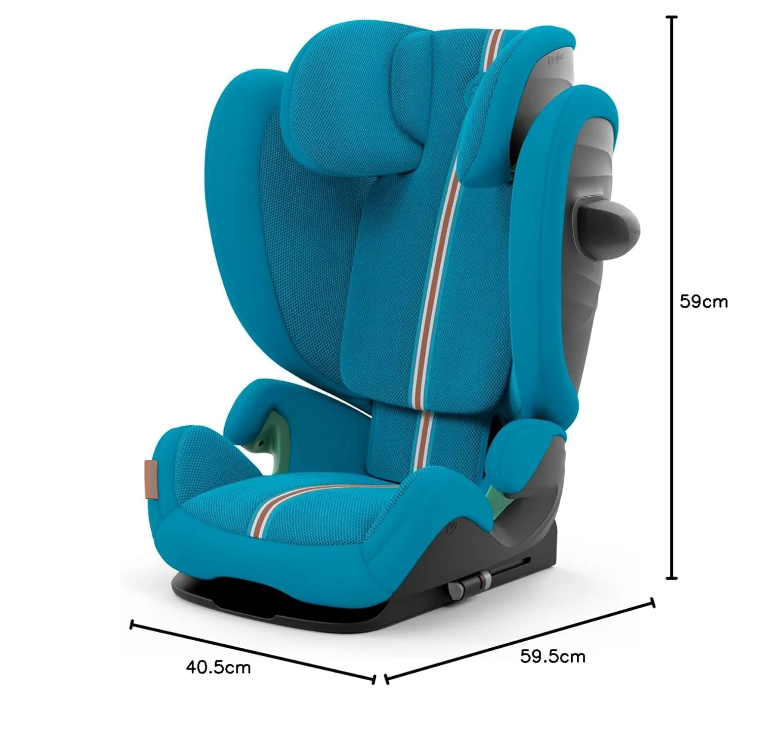 CYBEX Gold Kinder-Autositz Solution G i-Fix, F��r Autos mit und ohne ISOFIX, Ab ca. 3 bis 12 Jahre (100 - 150 cm), Ab ca. 15 bis 50 kg, Lava Grey