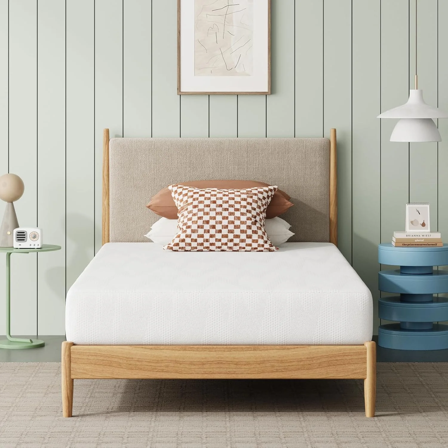 Novilla 12 Inch Queen Mattress in a Box. Gel Memory Foam Queen Size Bed Mattress for Cooling Night Sleep. Comfort Sleep & Pressure Relief. CertiPUR-US Certified.White