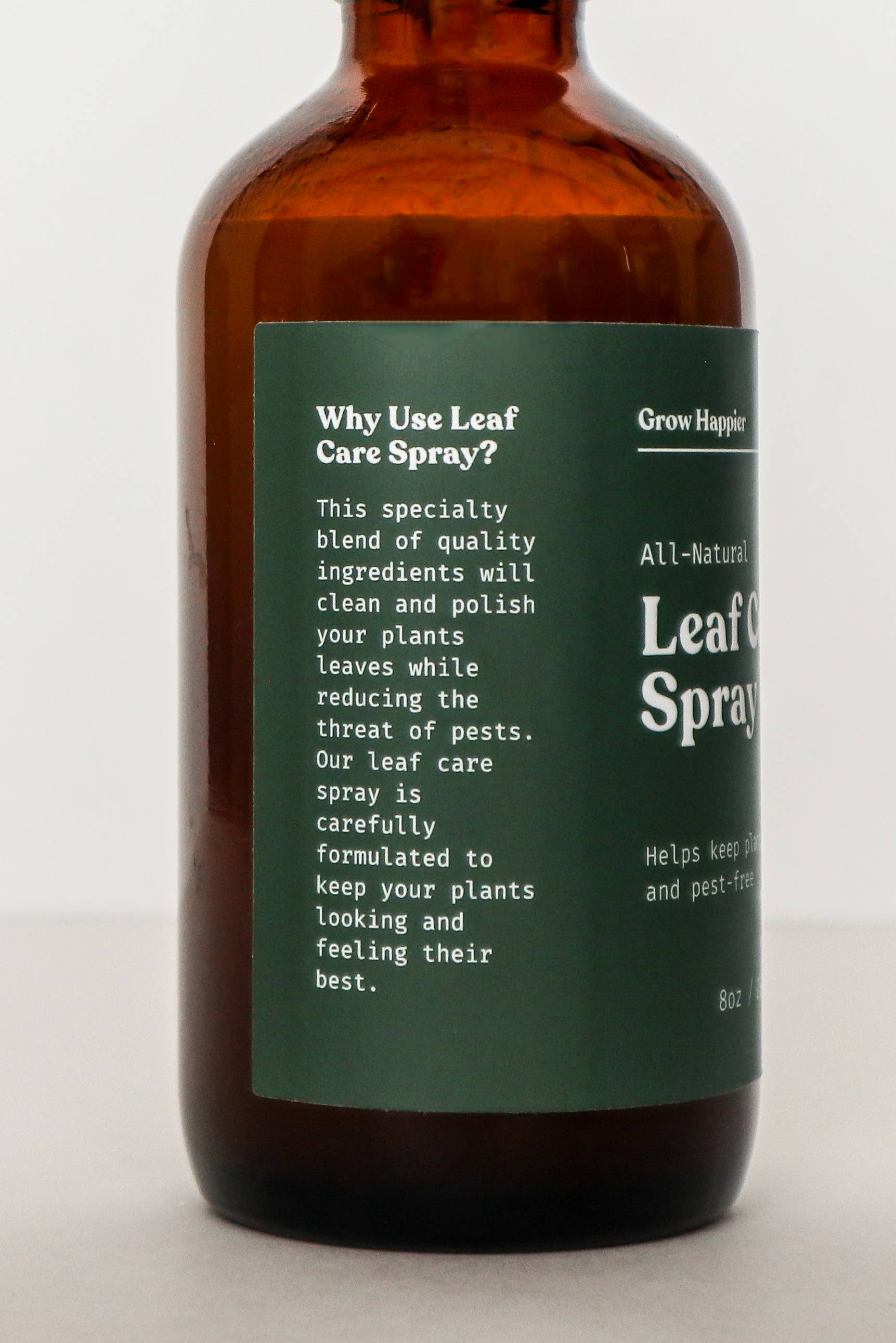 Leaf Care Spray - 8oz l Plant Leaf Cleaner and Shine: 8 oz Spray Bottle