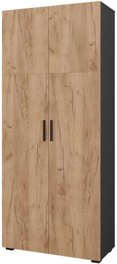 Vicco Armario Universal Ingo, Antracita/Roble Dorado, 80 x 183.8 cm