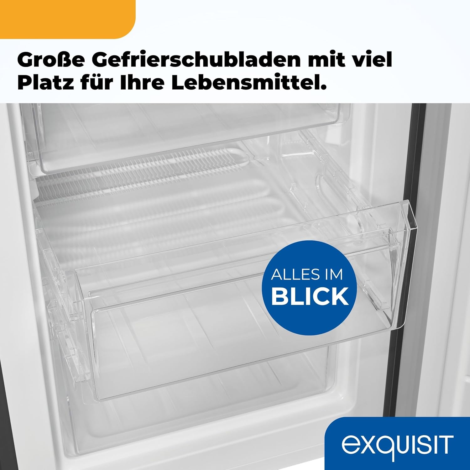 Exquisit Kühl-Gefrierkombination | 260 l Nutzinhalt, Energieklasse D, 40 dB(A) | Wasserspender mit Tank, elektronische Temperaturregelung, LED-Beleuchtung | KGC5265-70-WS-040D inoxlook-az