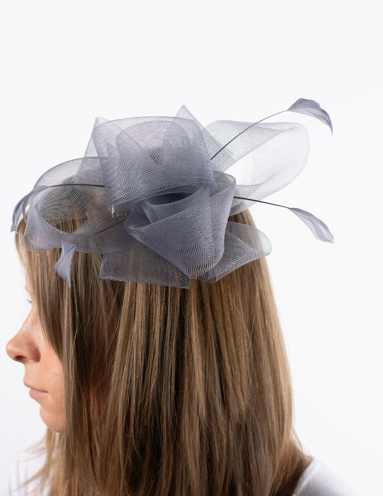 Fascinator | Large Loop | Mid Grey
