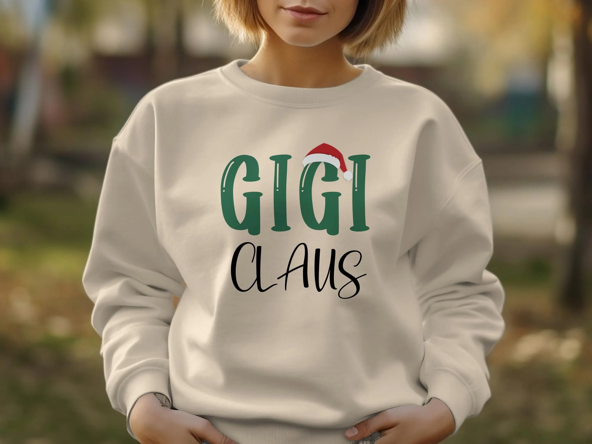 Gigi Claus Sweatshirt, Christmas Gigi Claus Comfort Colors shirt