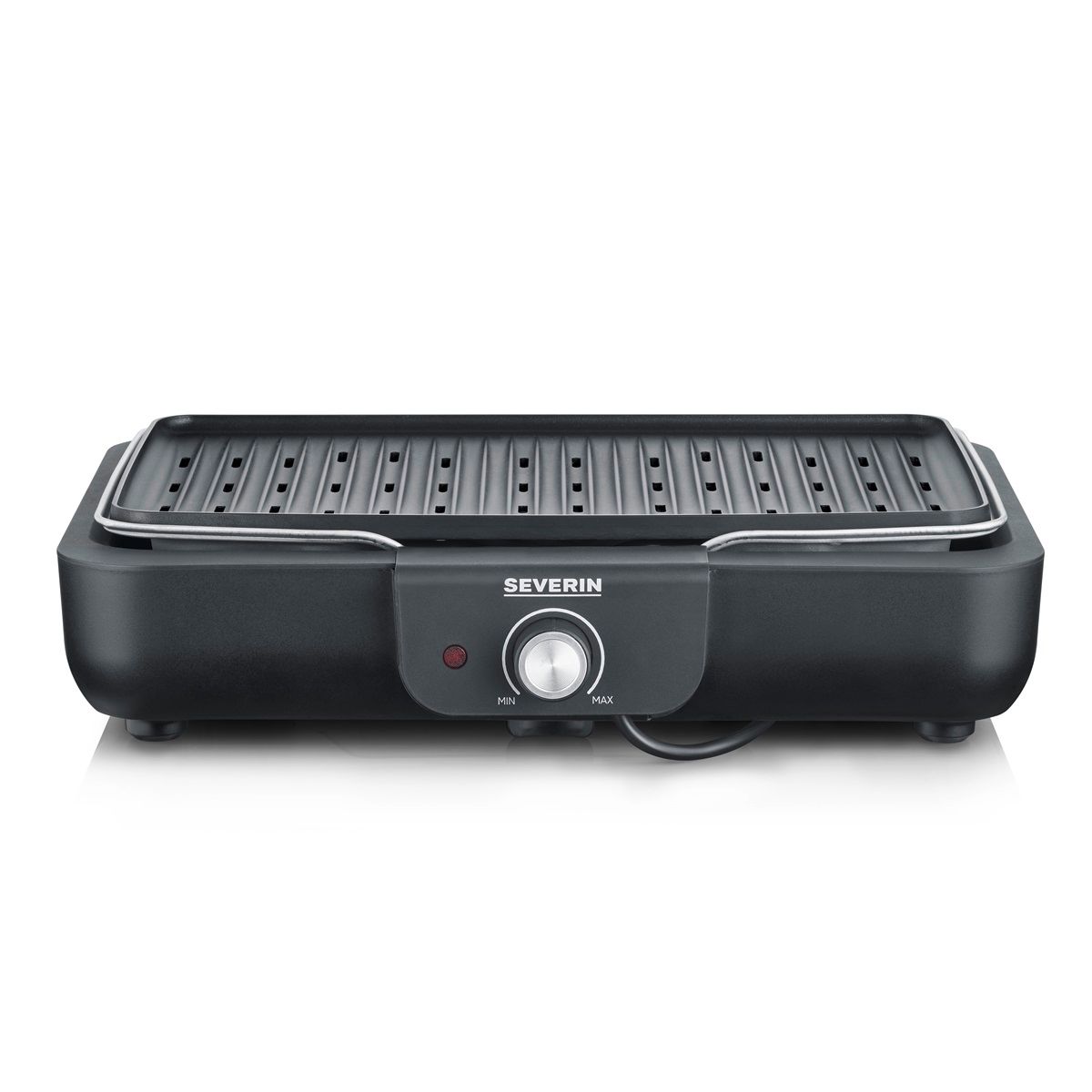 Grill stołowy Severin PG 8556 z płytą grillową - 2300 W, czarny