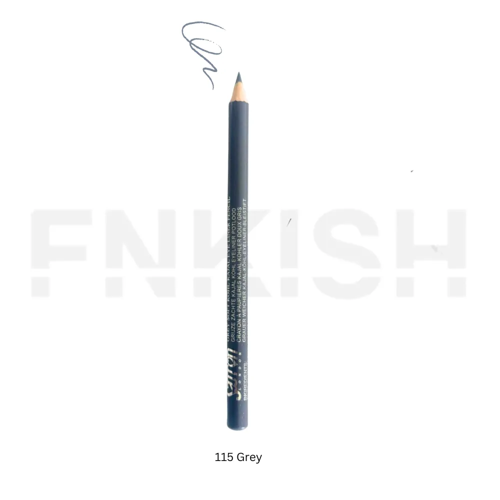 Saffron Eyeliner Pencil Soft Kohl Kajal - Grey Soft Kohl