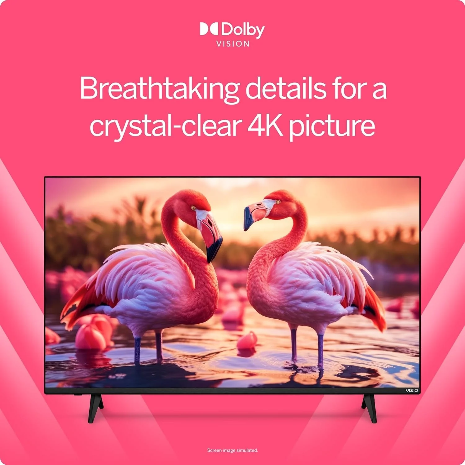 VIZIO 50′′ 4K HDR Smart TV, Dolby Vision HDR/HDR10+, WiFi 6 – (Refurbished)