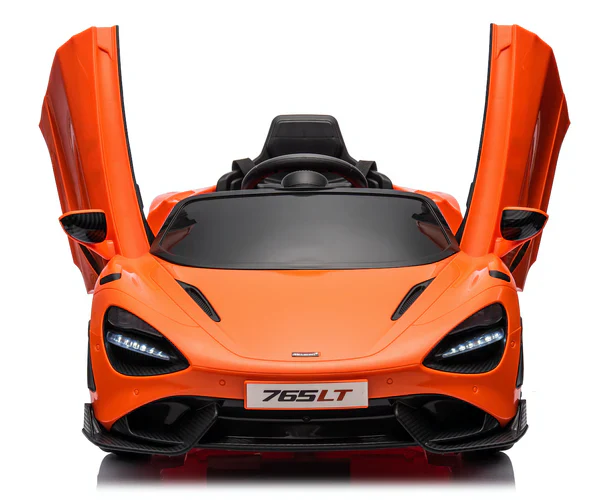 Mclaren 765LT Electric 12V Kids Ride on Toy Car With Remote - Orange