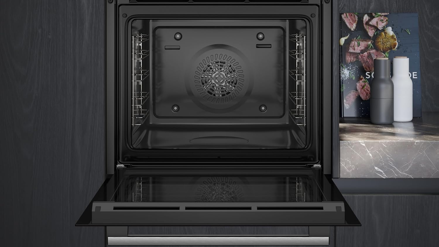 Siemens HB578GBS3, iQ500, Einbau-Backofen 60 x 60 cm, activeClean Pyrolyse Selbstreinung, TFT-Display, 3D Heißluft, Schnellaufheizung, cookControl40 Automatikprogramme, softMove, Edelstahl