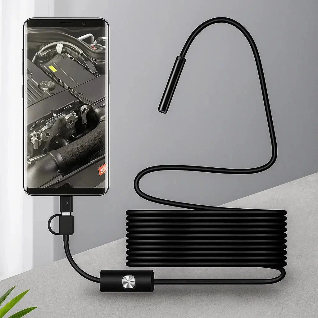 Endoskop Kamera mit 5m Kabel für Handy Rohr Inspektion