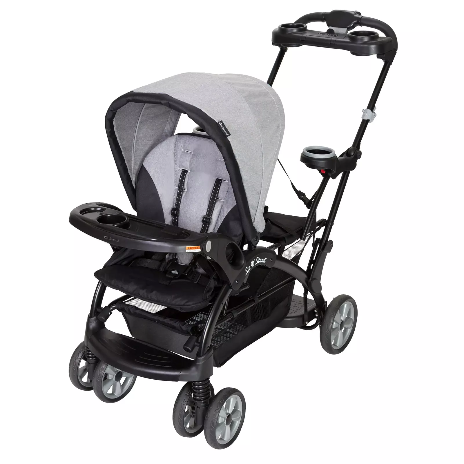 Baby Trend Sit N' Stand Opvouwbare Kinderwagen met Voor- en Achterzitje, Ultra Model �C Morning Mist
