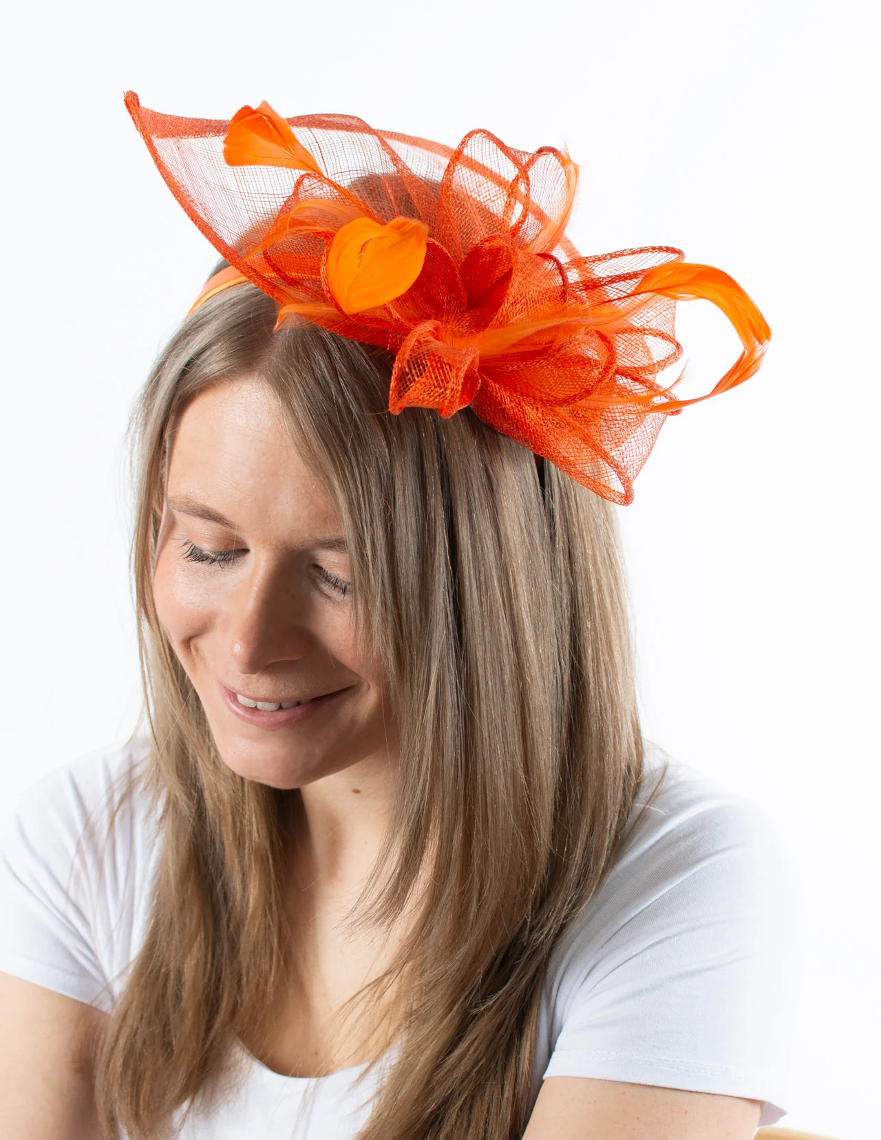 Fascinator | Teardrop | Orange